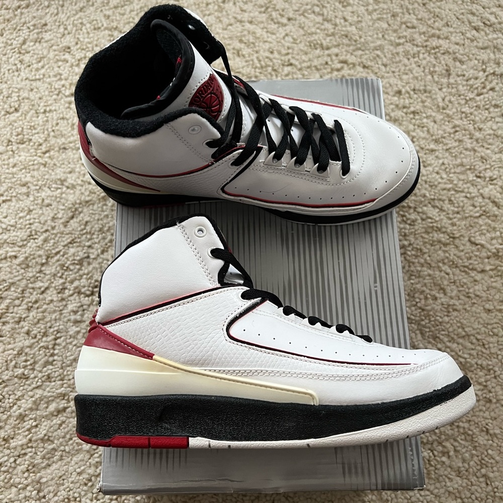 Nike Jordan 2 II retro Chicago sneakers 2004 OG ORIGINAL shoes varsity- 6 y 8 w
